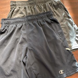 2 pairs Champion athletic shorts, men’s M